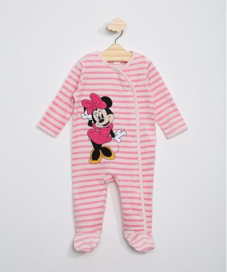 Macacao-de-Plush-Infantil-Listrado-com-Bordado-da-Minnie-e-Pezinho-Manga-Longa-Rosa-Claro-9966463-Rosa_Claro_1