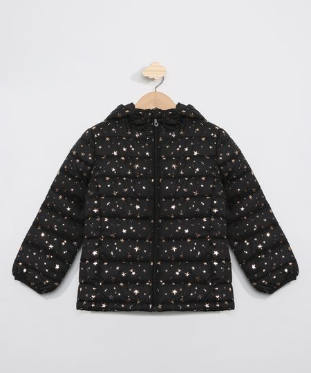 Jaqueta-Infantil-Puffer-Estampada-Estrelas-com-Capuz-Preta-9966807-Preto_1 Jaqueta-Infantil-Puffer-Estampada-Estrelas-com-Capuz-Preta-9966807-Preto_1
