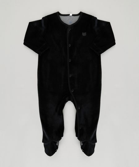 Macacao-Infantil-em-Plush-de-Algodao---Sustentavel-Preto-8860626-Preto_1