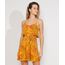 Vestido-Feminino-Curto-Evase-Estampado-Floral-com-Sobreposicao-Alca-Fina-Mostarda-9969493-Mostarda_1