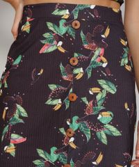 Saia-Feminina-Midi-Canelada-Estampada-de-Tucano-com-Botoes-e-Fenda-Preta-9970705-Preto_6