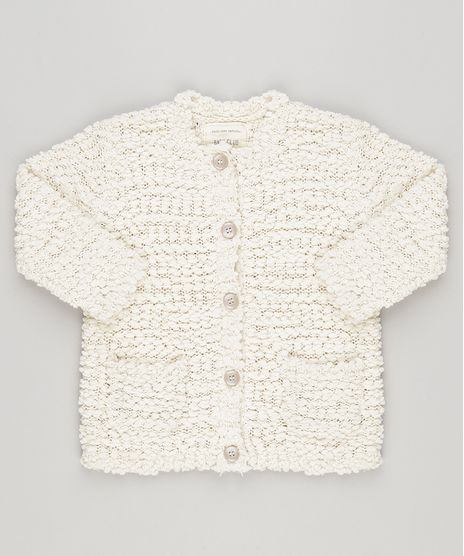 Cardigan-Infantil-em-Trico-com-Textura-Bege-Claro-8844423-Bege_Claro_1
