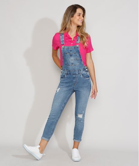 Macacao-Jeans-Feminino-Skinny-Cropped-com-Rasgos-Azul-Medio-9971877-Azul_Medio_1