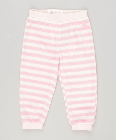 Calca-Infantil-Listrada-em-Plush-de-Algodao---Sustentavel-Rosa-Claro-8859299-Rosa_Claro_1