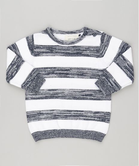 Sueter-Infantil-Listrado-em-Trico-Manga-Longa-Gola-Redonda-Off-White-8871182-Off_White_1