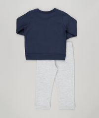 Conjunto-Infantil-de-Blusao-Mickey-Azul-Marinho---Calca-em-Moletom-Cinza-Mescla-9095687-Cinza_Mescla_2
