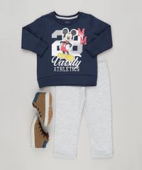 Conjunto-Infantil-de-Blusao-Mickey-Azul-Marinho---Calca-em-Moletom-Cinza-Mescla-9095687-Cinza_Mescla_3