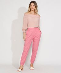 Blusa-Feminina-Manga-Longa-Ombro-a-Ombro-Texturizada-com-Transparencia-Rose-9976763-Rose_3