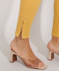 Calca-de-Sarja-Feminina-Super-Skinny-Pull-Up-Cintura-Media-com-Ziper-na-Barra-Mostarda-9978471-Mostarda_4