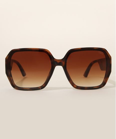 Oculos-de-Sol-Feminino-Geometrico-Yessica-Tartaruga-9982121-Tartaruga_1