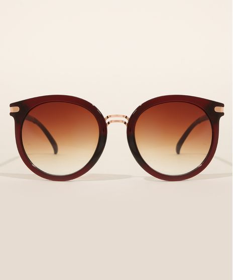 Oculos-de-Sol-Feminino-Redondo-Oneself-Vinho-9982750-Vinho_1