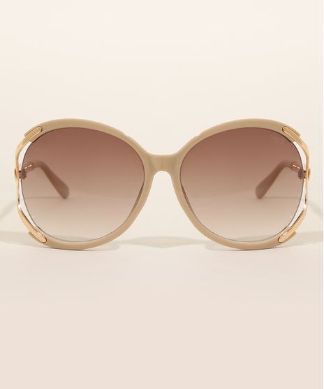 Oculos-de-Sol-Feminino-Redondo-Yessica-Bege-9983038-Bege_1