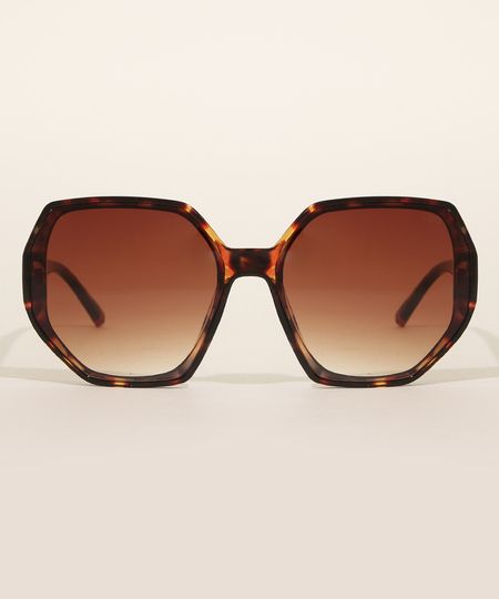 Oculos-de-Sol-Feminino-Geometrico-Yessica-Tartaruga-9983876-Tartaruga_1