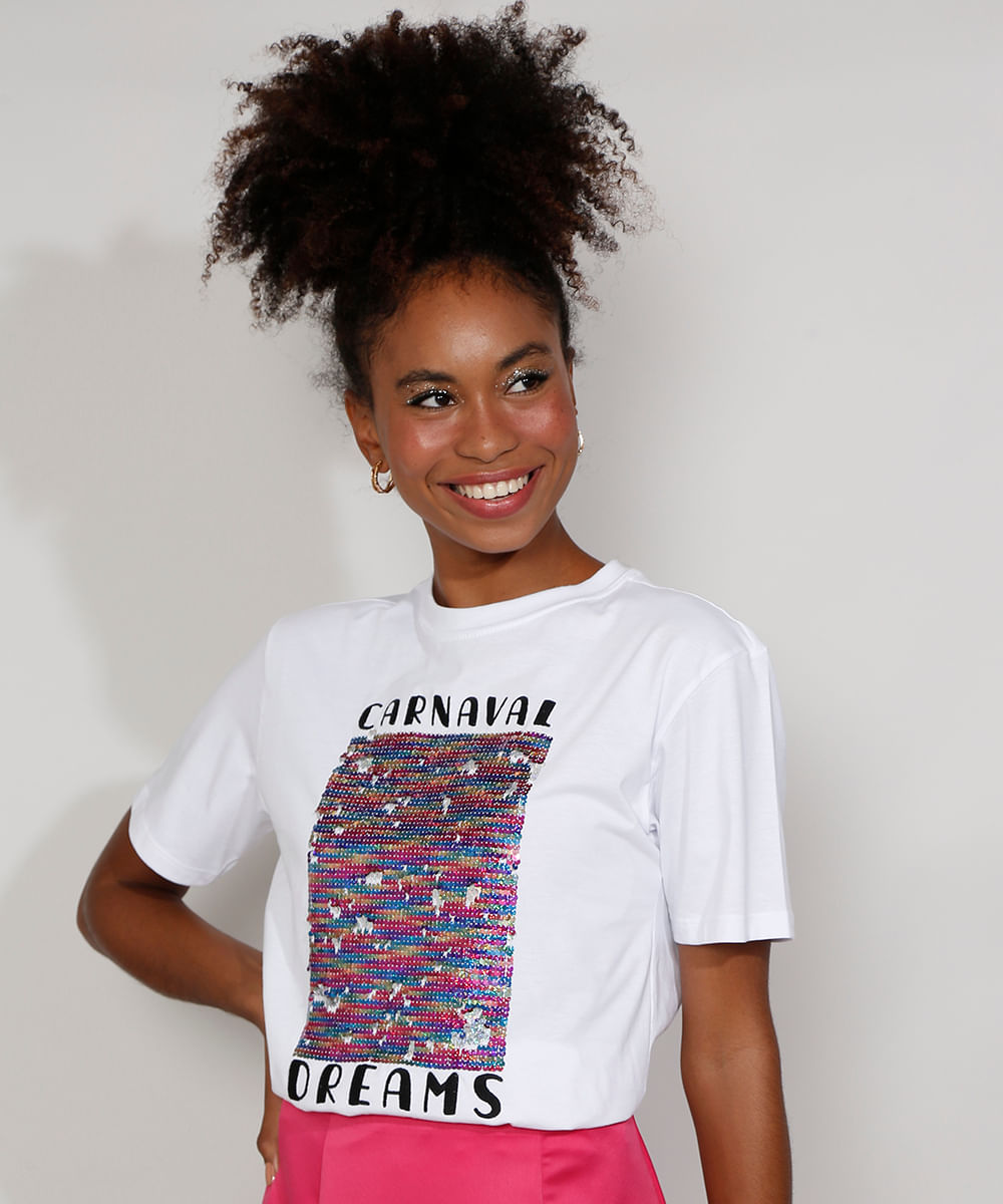 camiseta feminina mindset com bordado 