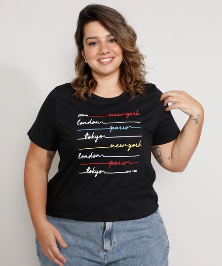 Camiseta-Plus-Size-Feminina-Manga-Curta-Cidades-Decote-Redondo-Preta-9972075-Preto_1 Camiseta-Plus-Size-Feminina-Manga-Curta-Cidades-Decote-Redondo-Preta-9972075-Preto_1