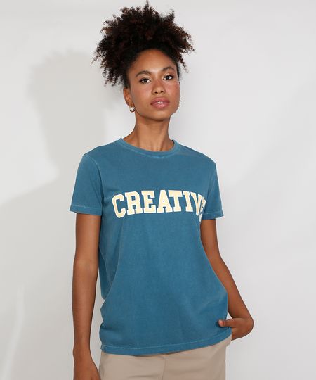 T-Shirt-Feminina-Mindset--Creative--Manga-Curta-Decote-Redondo-Verde-Petroleo-9984156-Verde_Petroleo_1 T-Shirt-Feminina-Mindset--Creative--Manga-Curta-Decote-Redondo-Verde-Petroleo-9984156-Verde_Petroleo_1