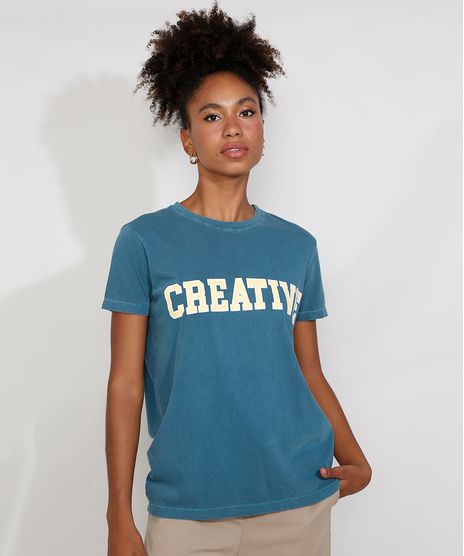 T-Shirt-Feminina-Mindset--Creative--Manga-Curta-Decote-Redondo-Verde-Petroleo-9984156-Verde_Petroleo_1