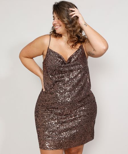Vestido-Slip-Dress-de-Paete-Feminino-Plus-Size-Mindset-Curto-Alca-Fina-Decote-Degage-Marrom-9985163-Marrom_1