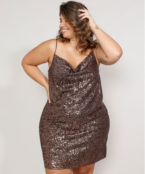 Vestido-Slip-Dress-de-Paete-Feminino-Plus-Size-Mindset-Curto-Alca-Fina-Decote-Degage-Marrom-9985163-Marrom_1