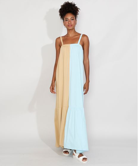 Vestido-Feminino-Mindset-Longo-Bicolor-com-Recorte-Alca-Fina-Multicor-9979855-Multicor_1_1