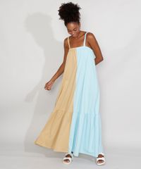Vestido-Feminino-Mindset-Longo-Bicolor-com-Recorte-Alca-Fina-Multicor-9979855-Multicor_1_3