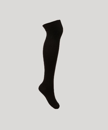 Meia-Feminina-Lupo-Cano-Alto-3-4-Marrom-9954198-Marrom_1