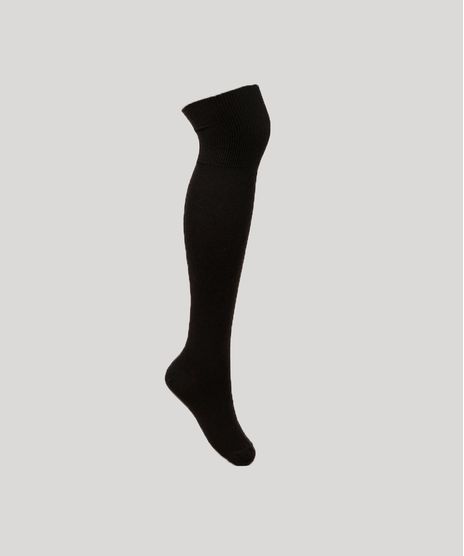 Meia-Feminina-Lupo-Cano-Alto-3-4-Marrom-9954198-Marrom_1