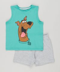 Conjunto-Infantil-de-Regata-Scooby-Doo-Verde---Bermuda-em-Moletom-Cinza-Mescla-9116918-Cinza_Mescla_1