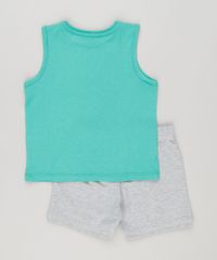 Conjunto-Infantil-de-Regata-Scooby-Doo-Verde---Bermuda-em-Moletom-Cinza-Mescla-9116918-Cinza_Mescla_2