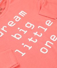 Blusa-infantil-com-Estampa--Dream-Big--com-Glitter-Manga-longa--Coral-9140895-Coral_4