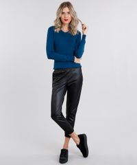 Sueter-Feminino-Basico-em-Trico-Manga-Longa-Decote-em-V-Azul-petroleo-8839935-Azul_Petroleo_3