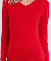 Sueter-Feminino-Basico-em-Trico-Manga-Longa-Decote-em-V-Vermelho-8839935-Vermelho_4