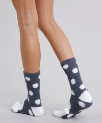 Kit-de-2-Meias-Femininas-de-Inverno-Felpuda--Cinza-8911658-Cinza_3