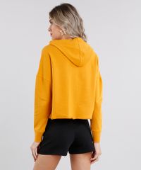 Blusao-Feminino-em-Moletom-Basico-Cropped-com-Capuz-Manga-Longa-Amarelo-Escuro-9120146-Amarelo_Escuro_2