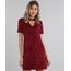 Vestido-Feminino-Choker-em-Suede-Curto-Manga-Curta-Vinho-9131419-Vinho_1