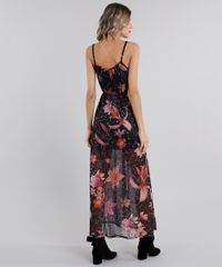 Vestido-Feminino-Longo-Estampado-Floral-em-Tule-de-Alca-Preto-9132016-Preto_2