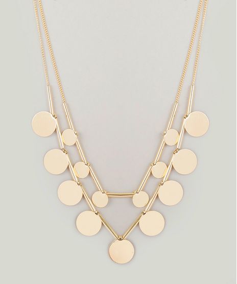 Colar-Duplo-Feminino-com-Pingentes-Dourado-8838901-Dourado_1