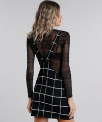 Salopete-Feminina-Xadrez-com-Bolso-Preto-8852898-Preto_2