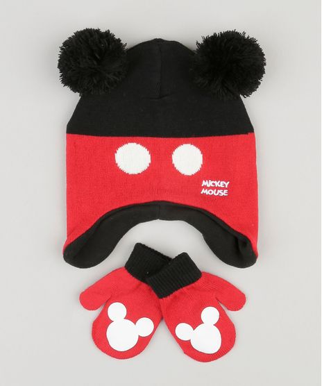 Kit-de-Gorro---Luva-Infantil-em-Trico-Mickey-Preto-8868148-Preto_1