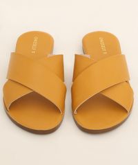 Rasteirinha-Feminina-Oneself-com-Tiras-Cruzadas-Amarela-9983898-Amarelo_5