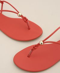 Rasteirinha-Feminina-Oneself-com-Esfera-Metalizada-Coral-9983907-Coral_3