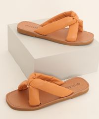 Rasteirinha-Feminina-Oneself-Puffer-Laranja-9983133-Laranja_1