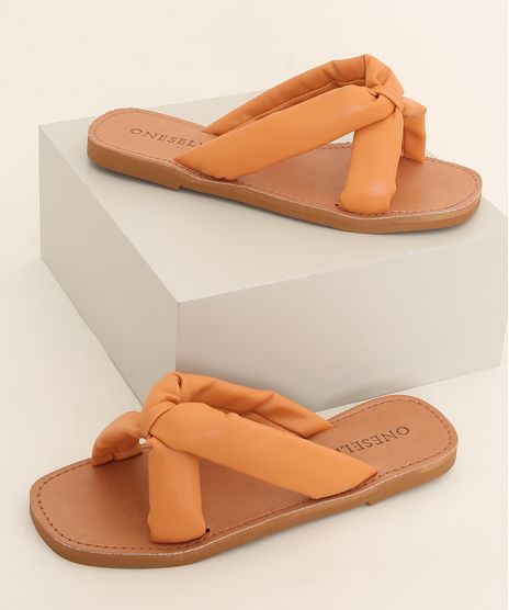 Rasteirinha-Feminina-Oneself-Puffer-Laranja-9983133-Laranja_1