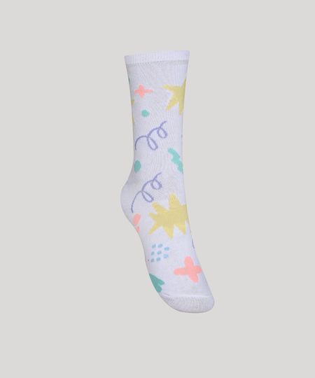 Meia-Feminina-Estampada-Geometrica-Cano-Alto-Branca-9973172-Branco_1