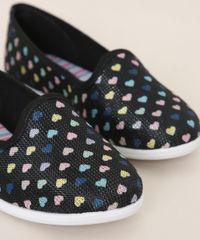 Sapatilha-Infantil-Molekinha-Estampada-de-Coracoes-Preta-9984872-Preto_3