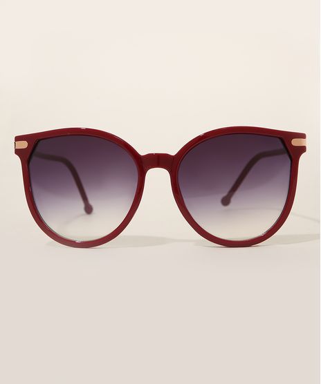 Oculos-de-Sol-Feminino-Redondo-Oneself-Vinho-9982739-Vinho_1