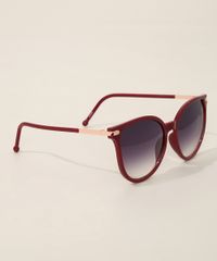 Oculos-de-Sol-Feminino-Redondo-Oneself-Vinho-9982739-Vinho_3