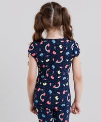 Blusa-Infantil-Estampada-de-Unicornio-Manga-Curta-Decote-Redondo-em-Algodao---Sustentavel-Azul-Marinho-9111972-Azul_Marinho_2