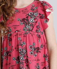 Regata-Infantil-Estampada-Floral-com-Babado-Rosa-Escuro-9079388-Rosa_Escuro_4