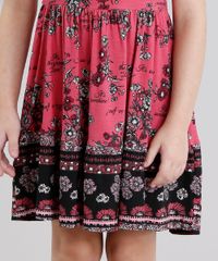 Vestido-Infantil-Estampado-Floral-Manga-Longa-Curto-Rosa-Escuro-9041157-Rosa_Escuro_4